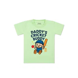 arvesa Daddy Cricket Buddy Printed Kids Tshirt-picture-21