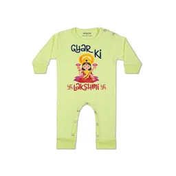 Arvesa Girls Printed Round Neck Cotton Rompers-picture-39