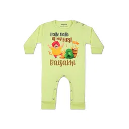 arvesa Happy Baisakhi Printed Baby Rompers-picture-47