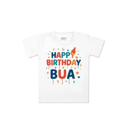 arvesa Happy Birthday Bua Printed Kids Tshirt-picture-16