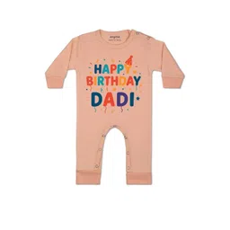 arvesa Happy Birthday Dadi Printed Baby Rompers-picture-18