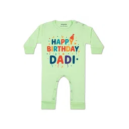 arvesa Happy Birthday Dadi Printed Baby Rompers-picture-19