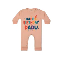 arvesa Happy Birthday Dadu Printed Baby Rompers-picture-15