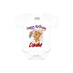 Arvesa Happy Birthday Dadu Printed Bodusuit-picture-25