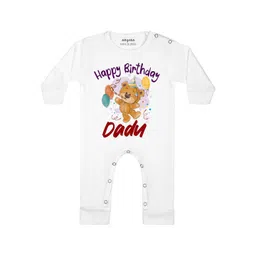 Arvesa Happy Birthday Dadu Printed Bodysuit-picture-29