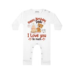 Arvesa Happy Birthday Dadu Printed Bodysuit-picture-26