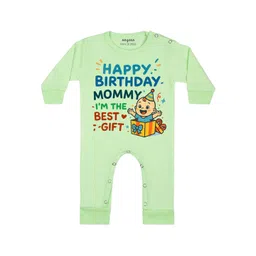 Arvesa Happy Birthday Mommy I'm The Best Gift Printed Bodysuit-picture-43