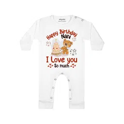Arvesa Happy Birthday Nani Printed Bodysuit-picture-36