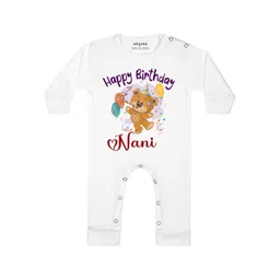 Arvesa Happy Birthday Nani Printed Bodysuit-picture-15