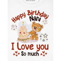 Arvesa Happy Birthday Nani Printed Bodysuit image 2