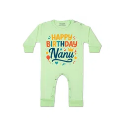 arvesa Happy Birthday Nanu Printed Baby Rompers-picture-48