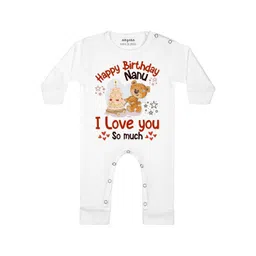 Arvesa Happy Birthday Nanu Printed Bodysuit-picture-35