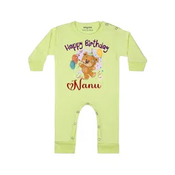 Arvesa Happy Birthday Nanu Printed Bodysuit-picture-32