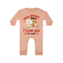 Arvesa Happy Birthday Nanu Printed Bodysuit-picture-33