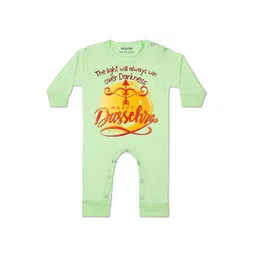 arvesa Happy Dussehra Printed Baby Rompers-picture-15