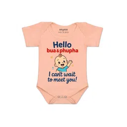arvesa Hello Bua I can't Wait To Meet You Printed Romper-picture-48