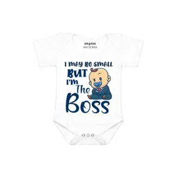 Arvesa I may Be Small But I am Boss Printed Bodusuit-picture-21
