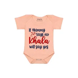 Arvesa If Mummy Says No Khala Say Yes Printed Bodusuit-picture-30