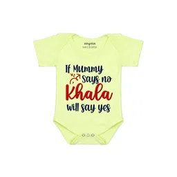 Arvesa If Mummy Says No Khala Say Yes Printed Bodusuit-picture-21