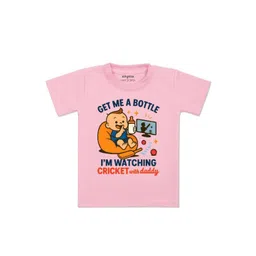 arvesa I'm Watching Cricket With Daddy Printed Kids Tshirt-picture-33