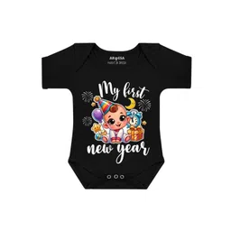 Arvesa Infants My First New Year Printed Bodysuit-picture-22