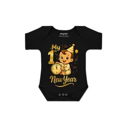 Arvesa Infants My First New Year Printed Pure Cotton Bodysuit-picture-34