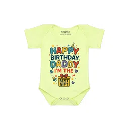 Arvesa Infants Papa First Birthday With Me Printed Cotton Bodysuit-picture-25