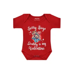Arvesa Infants Sorry Boys Daddy My Valentine Printed Bodysuit-picture-29
