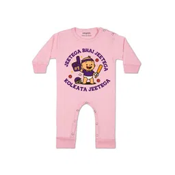 arvesa Jeetega Bhai Jeetega Kolkata Jeetega Printed Baby Rompers-picture-25