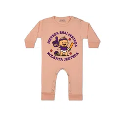 arvesa Jeetega Bhai Jeetega Kolkata Jeetega Printed Baby Rompers-picture-15