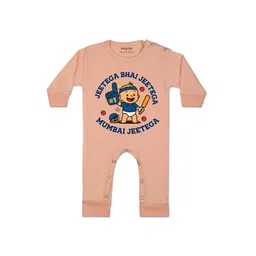 arvesa Jeetega Bhai Jeetega Mumbai Jeetega Printed Baby Rompers-picture-44