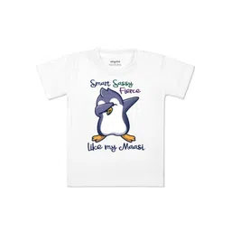 Arvesa Kids Printed V-Neck Applique T-shirt-picture-30