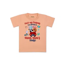 Arvesa Kids Sports Printed V-Neck Applique T-shirt-picture-49