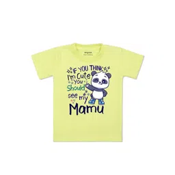Arvesa Kids Typography Printed Applique T-shirt-picture-45