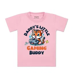 Arvesa Kids Typography Printed Applique T-shirt-picture-28