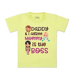 Arvesa Kids Typography Printed Applique T-shirt-picture-23
