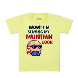 Arvesa Kids Typography Printed Applique T-shirt-picture-44