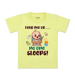 Arvesa Kids Typography Printed Applique T-shirt-picture-30