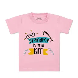 Arvesa Kids Typography Printed Round Neck Cotton T-shirt-picture-25