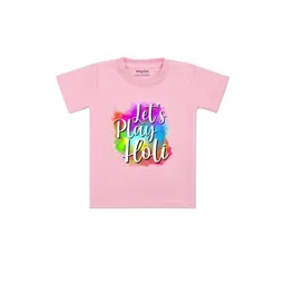 Arvesa Kids Typography Printed Round Neck Regular Fit Cotton T-Shirt-picture-21