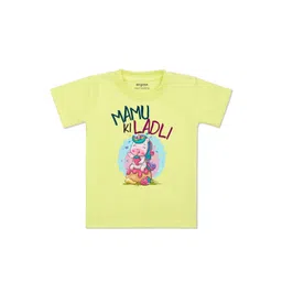 Arvesa Kids Typography Printed V-Neck Applique T-shirt-picture-29