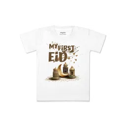 Arvesa Kids Typography Printed V-Neck Applique T-shirt-picture-29
