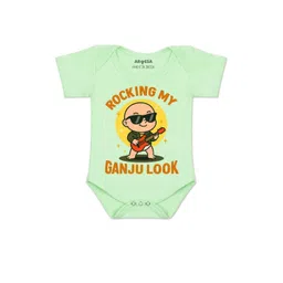 Arvesa Kids-Unisex Green Cotton Rompers-picture-14