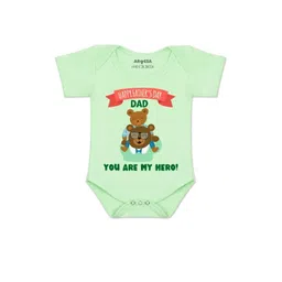Arvesa Kids-Unisex Green Cotton Rompers-picture-26