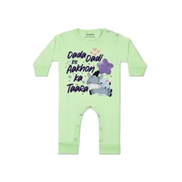 Arvesa Kids-Unisex Green Cotton Rompers-picture-39