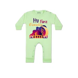 Arvesa Kids-Unisex Green Cotton Rompers-picture-17