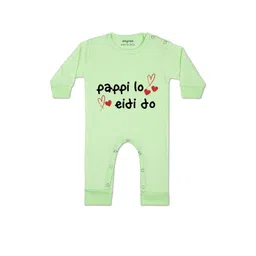 Arvesa Kids-Unisex Green Cotton Rompers-picture-18