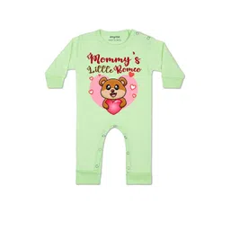 Arvesa Kids-Unisex Green Cotton Rompers-picture-30