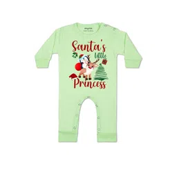 Arvesa Kids-Unisex Green Cotton Rompers-picture-40