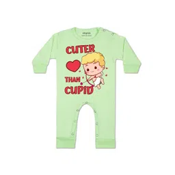 Arvesa Kids-Unisex Green Cotton Rompers-picture-13